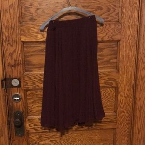 Burgundy Skirt